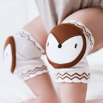 

0-18 Months baby Non-slip Baby Kneecap Summer Children Cotton Knee Pad Baby Crawling Knee Pads Terry Thick Mesh Cartoon