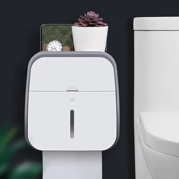 

Portable Toilet Paper Holder For Toilet Wall Mounted Wc Roll Paper Stand Case Tube Storage Box Home Bathroom Accessories