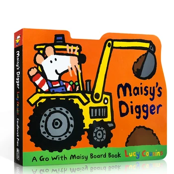 

Mouse Wave Series English Digger A Go with Maisy Board Book Excavator Paperboard Primary Age Children Reading Picture Book