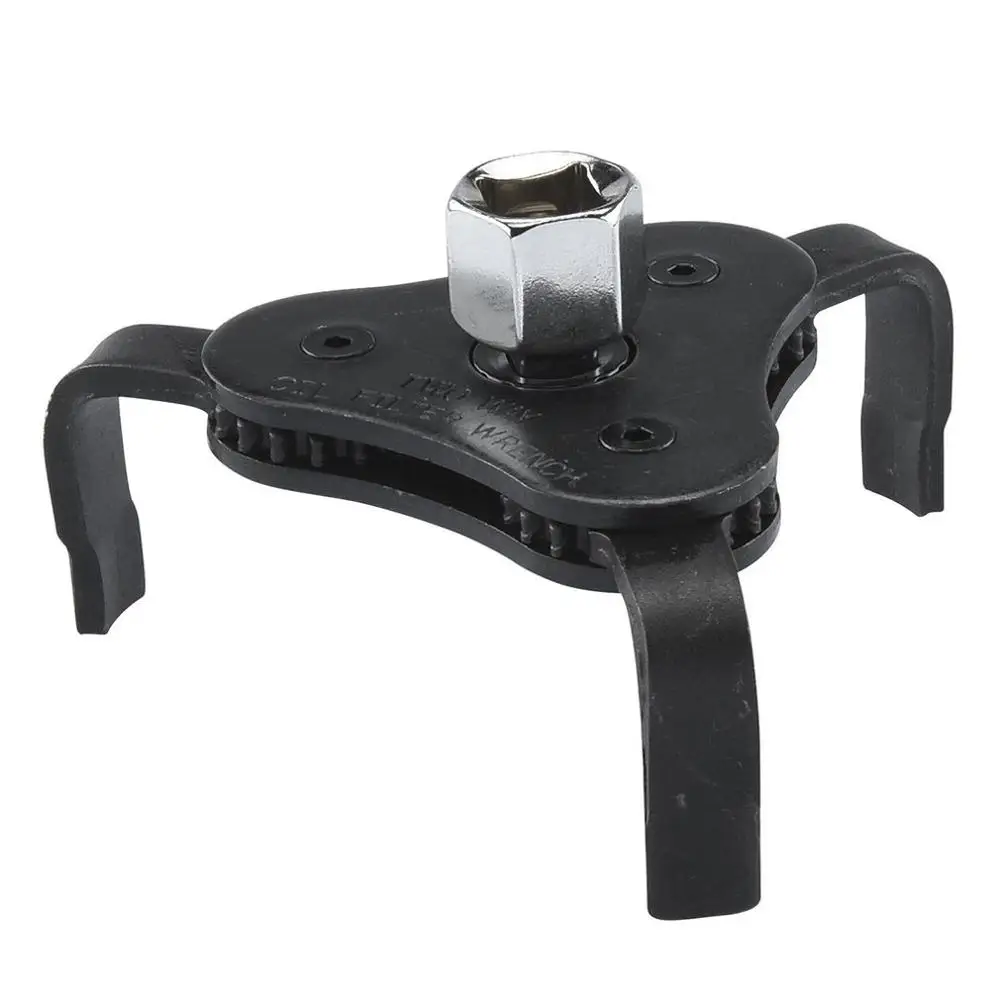 

Auto Adjustable Universal Oil Filter Wrench With 3 Jaws Triangle Remover For Auto Motorcycle Car Repair Tool