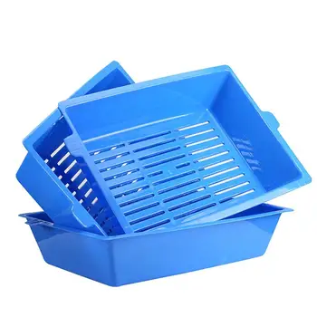 

Cat Litter Basin Opening Type Pet Toilet Three-in-one Plastic Cat Supplies Three-layer Pet Cat Litter Box for Pet Cat Use