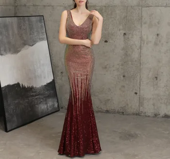 

Maxi Dress Elegant V-Neck Bodycon Ngiht Club Celebrity Evening Party Dresses Vestidos Long Sexy Dress Plus Size XS-2XL