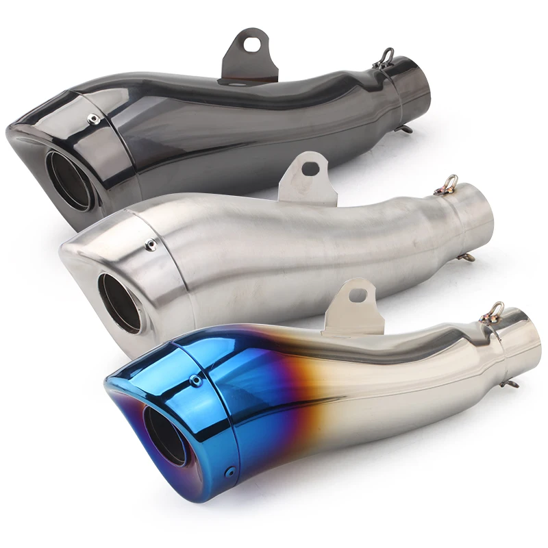 Универсальный выхлопной глушитель из стали в форме дельфина 36-51 мм для мотоцикла