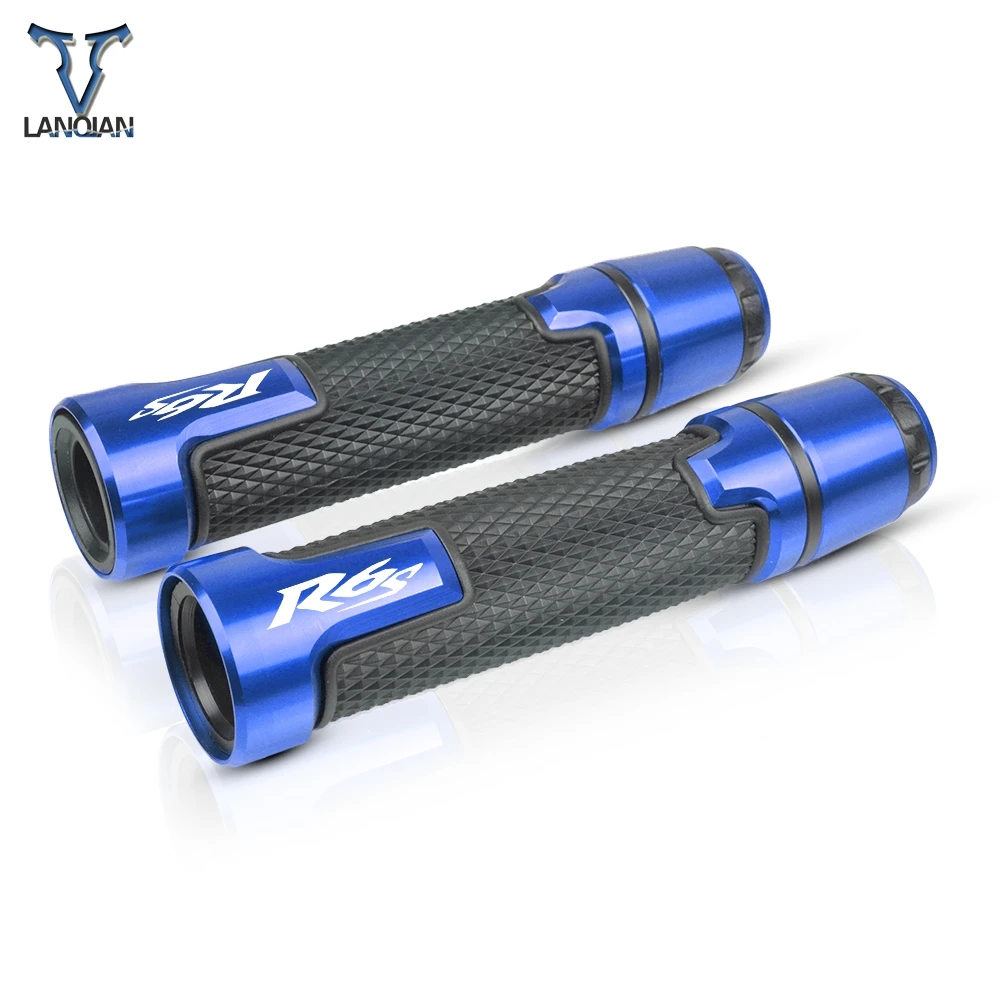 7/8 ''мотоциклетные алюминиевые пластиковые ручки с логотипом для YAMAHA R6S КАНАДА США Европа Версия 2006 2007 2008 2009
