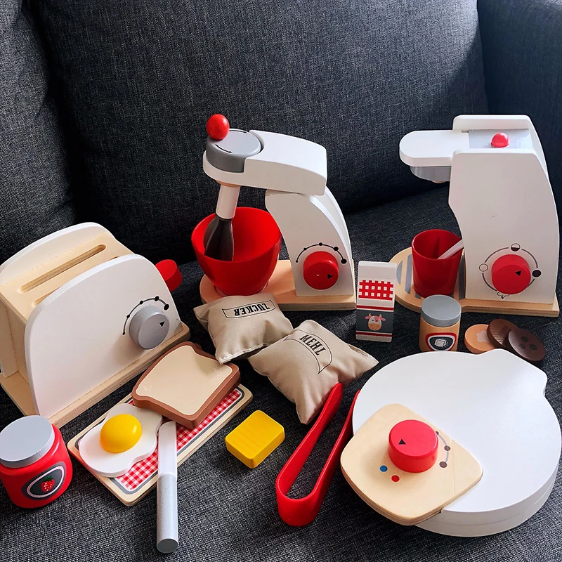 2x corte comida realista de madeira jogar comida cozinha aprendizagem  brinquedos - AliExpress