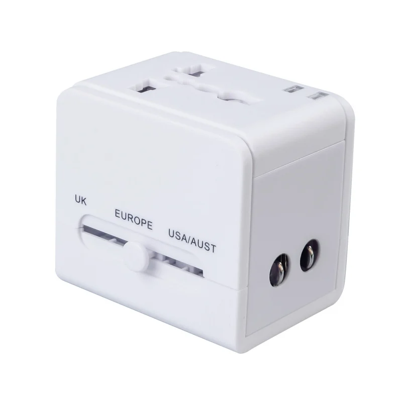 NGlobal пройти переходник для путешествий 2.1A с двумя USB портами Многофункциональный конверсионная вилка Смарт Потоковое вещание Универсальный Переходник все в одном