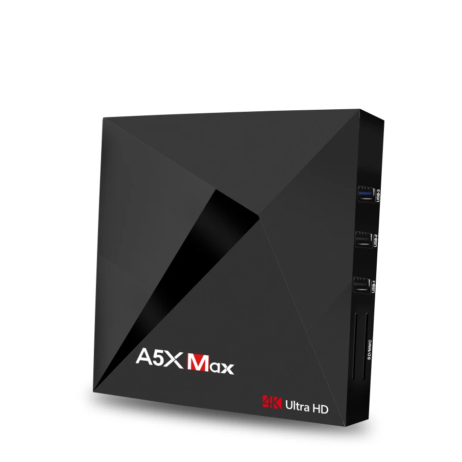 10PCS/Lot A5X Max Android 9.0 Smart TV Box 4K Set Top Box RK3328 Quad Core 4GB Ram 32GB Rom 2.4G Wifi BT 4.0 H.265 Media Player