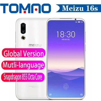 

Global Version Meizu 16s Mobilephone 6GB 8GB RAM 128GB 256GB ROM Snapdragon 855 Octa Core 3600mAh 6.2 inch 48MP Dual Camera NFC