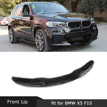 

For X5 Carbon Fiber / FRP Front Bumper Lip MP Style Extension Chin Spoiler For BMW X5 F15 M Sport 2014-2018