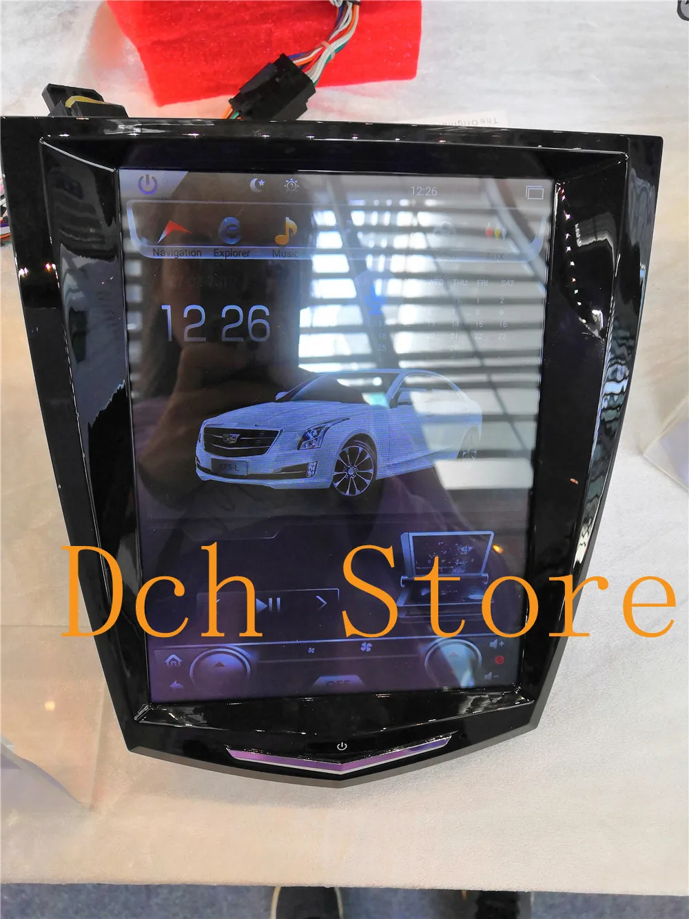 10 4 дюймовый вертикальный экран Tesla Style Android 9 0 автомобильный DVD плеер GPS для Cadillac ATS