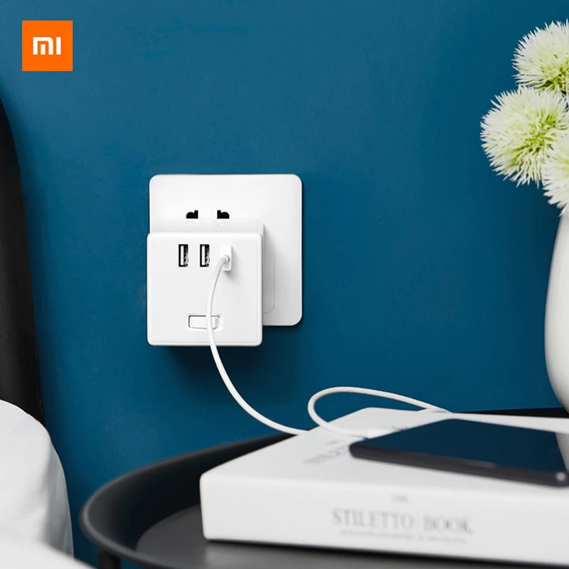 Xiaomi Mijia Magic Cube розетка 2 в 1 USB зарядное устройство сетевой адаптер 6 портов розетка Конвертер розетка Экономия пространства