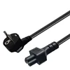 EU 4.8MM　Mains Power Cable plug adapter EU PLug to IEC320 C5 Clover Leaf adapter plug ► Photo 2/6