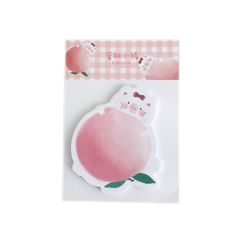 30 страниц/упаковка Kawaii фрукты и животные Кот утка свинья стикер для заметок коврик школьный офис поставка блокнот для учебы канцелярские принадлежности - Цвет: F