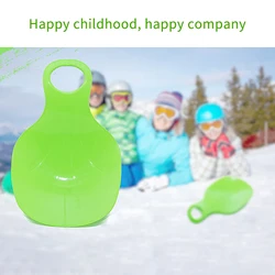 Anti-Slip Snow Sled Kid Adults Plastic Toboggan Sand Slider Children Thickened Grass Board Snow Sled Kids Sand Board Ice Skating