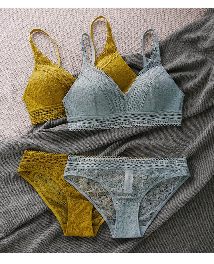 CINOON New Women Lingerie Sexy Embroidery Lace Underwear Sets High Quality Bra Set 34 Cup Brand Sexy Intimates Bra  Brief Set (10)