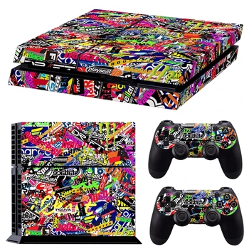 

Colorful Vinyl Decal Skin Sticker For PS4 Playstation 4 Console & 2 Controllers