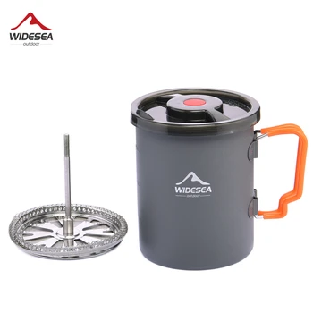 Widesea Camping Coffee Pot with French Press 1
