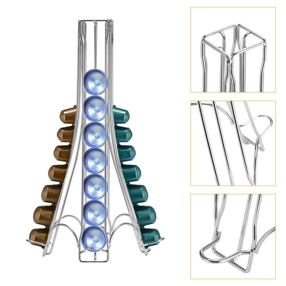 Капсульный держатель Nespresso из нержавеющей стали, держатель для кофе, креативный диспенсер для кактуса, подставка для кофе, подходит