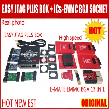 

2020 Newest original EASY JTAG PLUS BOX + High speed E-MATE X EMMC BGA/ICs-EMMC BGA 13 in 1 support BGA100/136/168/ 153/169/162/