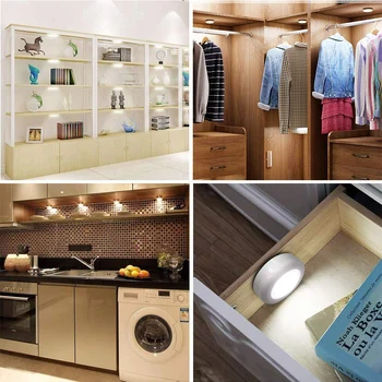 

LED Cabinet Lights Closet Wireless Wall Lamp Magnetic Corridor Stair Light Kitchen Bedroom Night Smart Lamp Remote Control