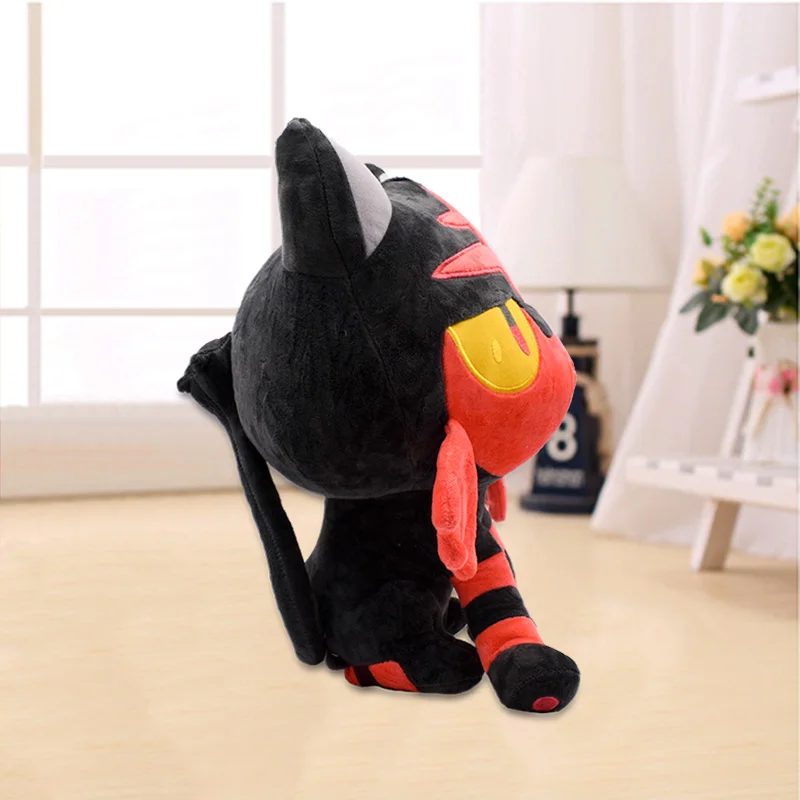 36cm Anime Litten Plush Toy Cartoon Sun Moon Starter Stuffed Animal Doll For Kids Free Shipping