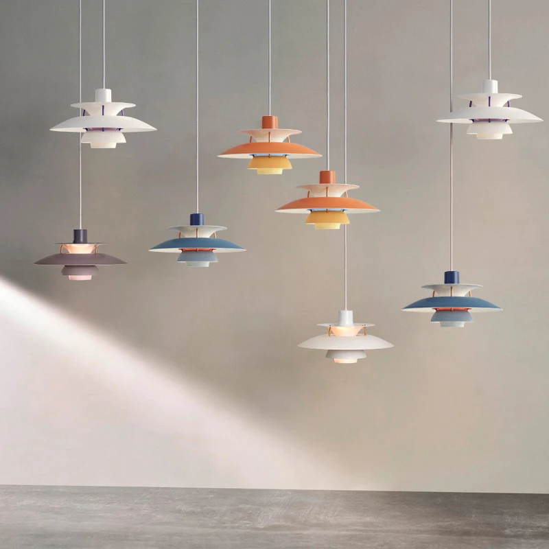 Nordic PH E27 Pendant Light Colorful Umbrella Led Suspend Lamp Dining Room Led Pendant Lamp Led Indoor Lighting suspension lamp