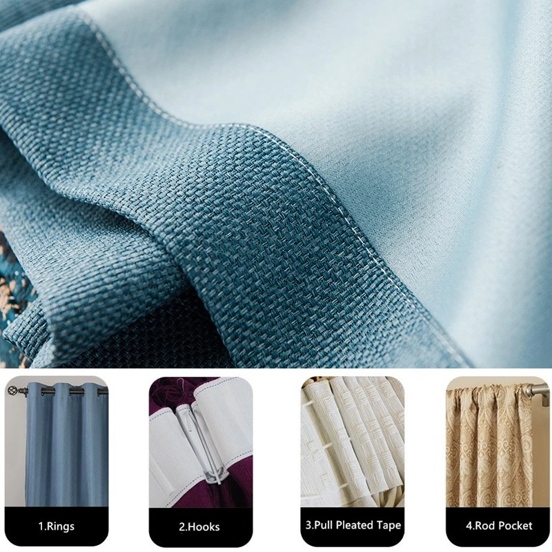 Blackout Curtains 350cm Custom Made Faux Linen 80%-90% Blackout for Bedroom Living Room