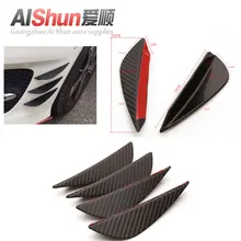 Автомобильный Универсальный карбоновый модифицированный передний бампер спойлер модифицированный мини вентилятор нож из углеродного волокна шаблон бампер воздушный нож