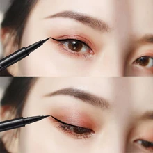 Waterproof Black Liquid Eyeliner Pencil Big Eyes Makeup Long-lasting Eye Liner Pen Make up Smooth Fast Dry Cat Eye Cosmetic Tool