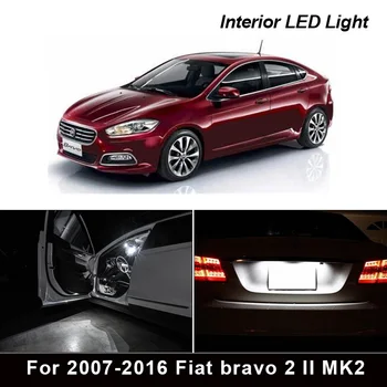 

10x Error Free Car LED bulbs Interior Reading dome Light Kit For 2007-2011 2012 2013 2014 2015 2016 Fiat bravo 2 II MK2