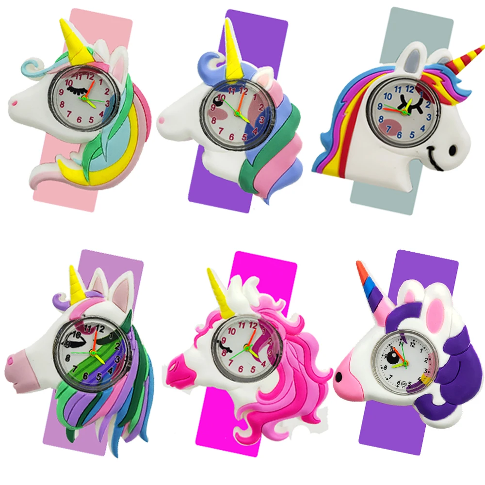 2021 Hot Pony Watch Children Birthday Gifts Unicorn Watch Girl Boy Baby Bracelet Child Clock Students Sports Quartz Kids Watches 5