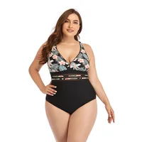 2024 New Summer Bikini Set Printed Women's Swimsuit Plus Size Swimwear For Ladies One Piece Sexy Large Beach XXL One-piece From 5