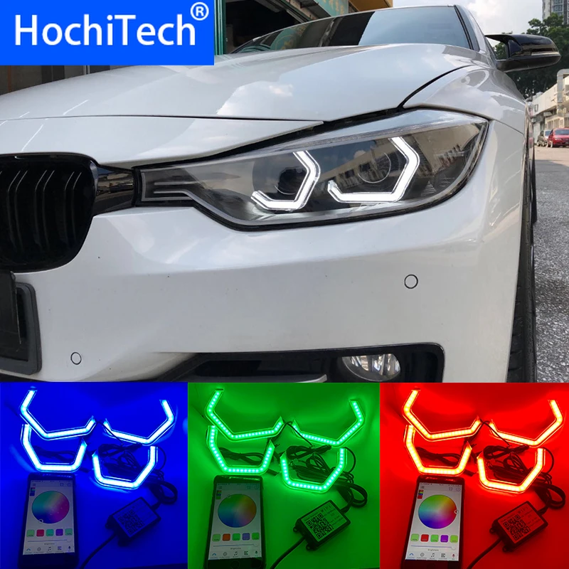 WIFI RGB Multi-color Concept M4 Iconic Style Crystal LED Angel Eye Kits for BMW 2 series M235i 220i 228i 218i M240i 230i 225i | Автомобили
