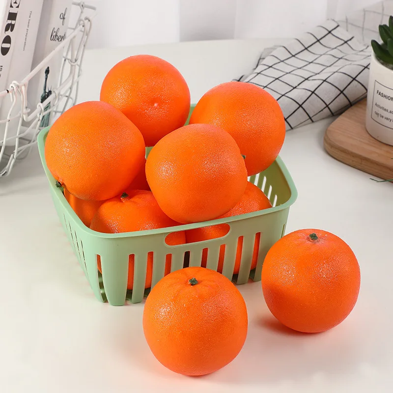 

3PCS Foam Fake Orange Kitchen Decoration Artificial Fruit Photograph Props Wedding Stage Setting Funiture Decor Simulation Fruit