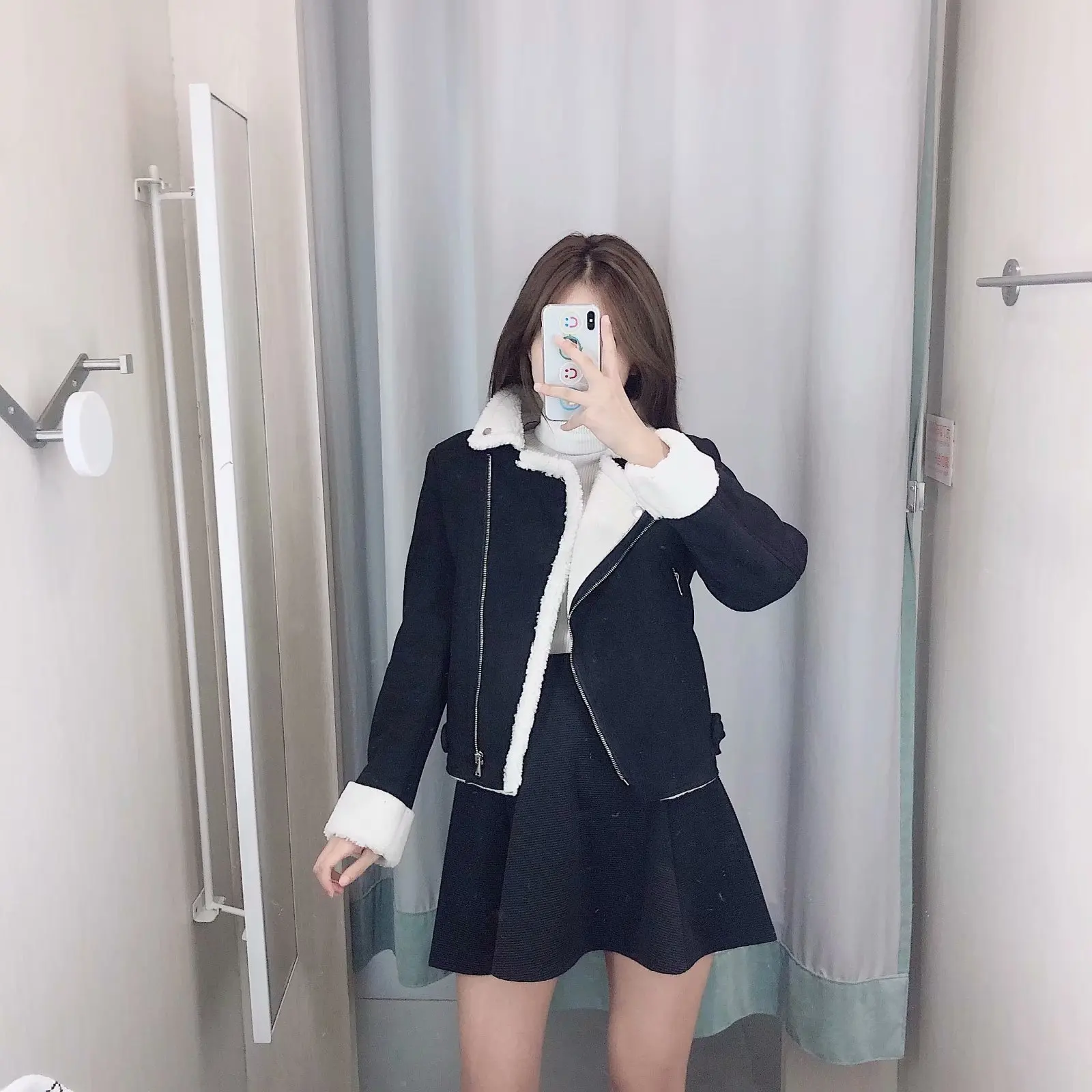 

Western Style WOMEN'S Dress 2019 Autumn And Winter New Style Fold-down Collar Lambs Wool Suede Fabric Jacket Coat Women's