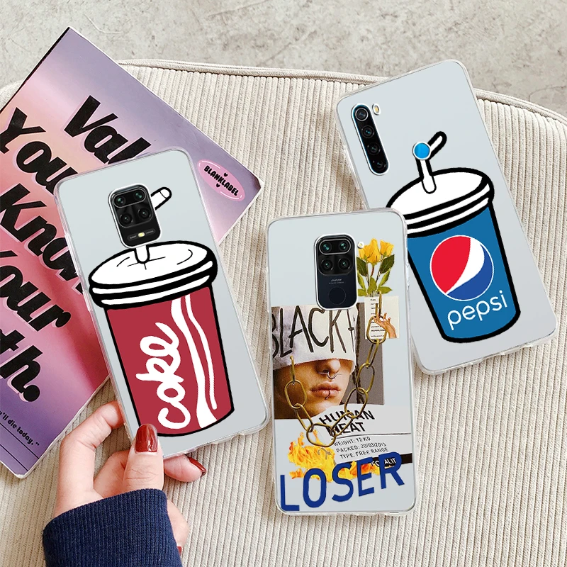 Прозрачный мягкий чехол для телефона с бутылкой Cola Huawei P40 P30 P20 Mate 10 20 30 40 Pro lite Plus P