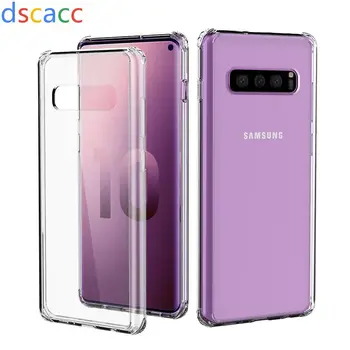 

DSCACC Air Cushion Shock Absorption Combo TPU PC Button Cover Case for Samsung Galaxy S10 Plus S10E 50pcs