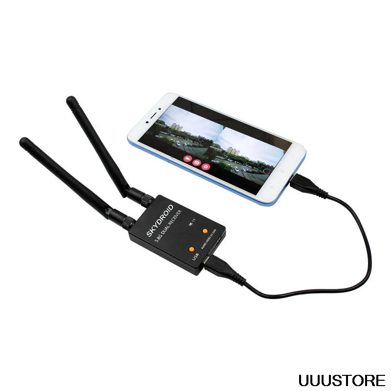 Skydroid 5 8 Ghz 150CH истинное разнообразие UVC OTG Смартфон FPV приемник для Android Tablet PC VR