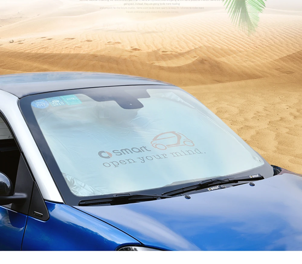 Автомобильный Стайлинг лобовое стекло Солнцезащитный козырек защита Солнцезащитный козырек для Smart 451 453 fortwo forfour автомобильные аксессуары