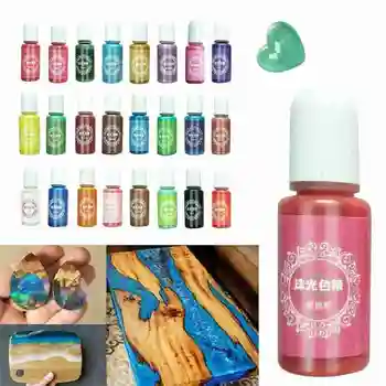 

10ml 24 Colors Pearlescent Pigment Additives For DIY Slime Liquid Resin Pigment Dye For DIY Making Crafts Jewelry Accessories