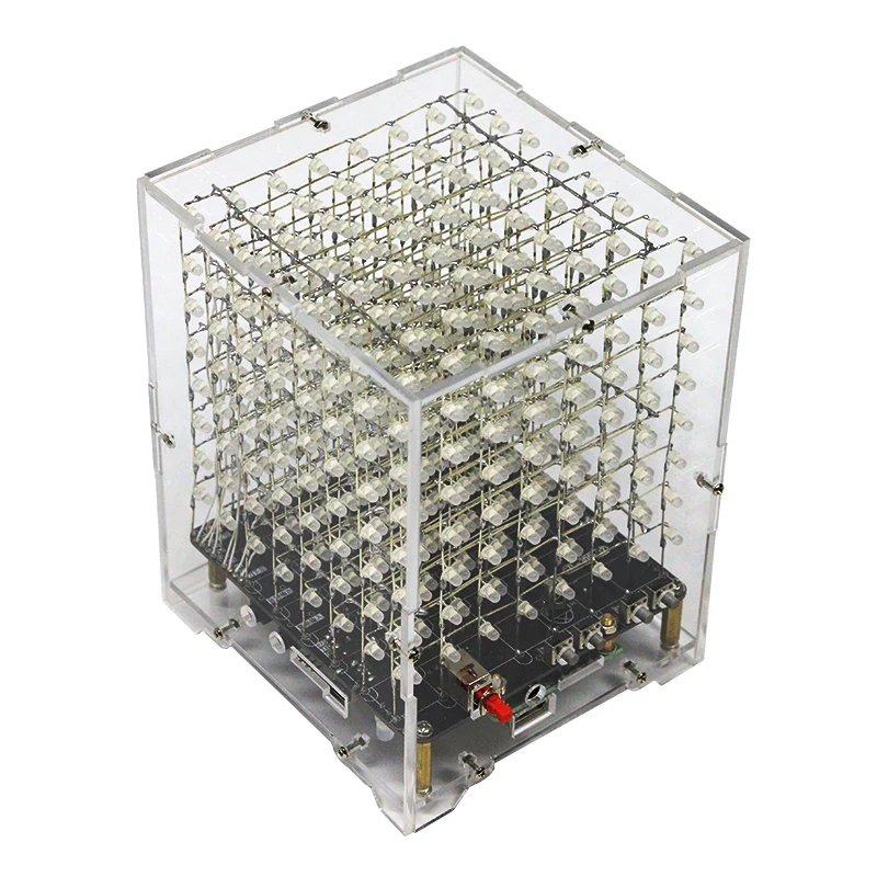 

DIY Welding Electronic Bulk Parts Bluetooth Light Cube Kit (With Bluetooth, Remote Control, Seven Colours Changing, With Shell)