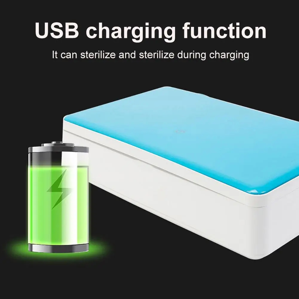 

USB/Wireless Smart Voice Ultraviolet Disinfection Phone Jewelry Sterilizer Box
