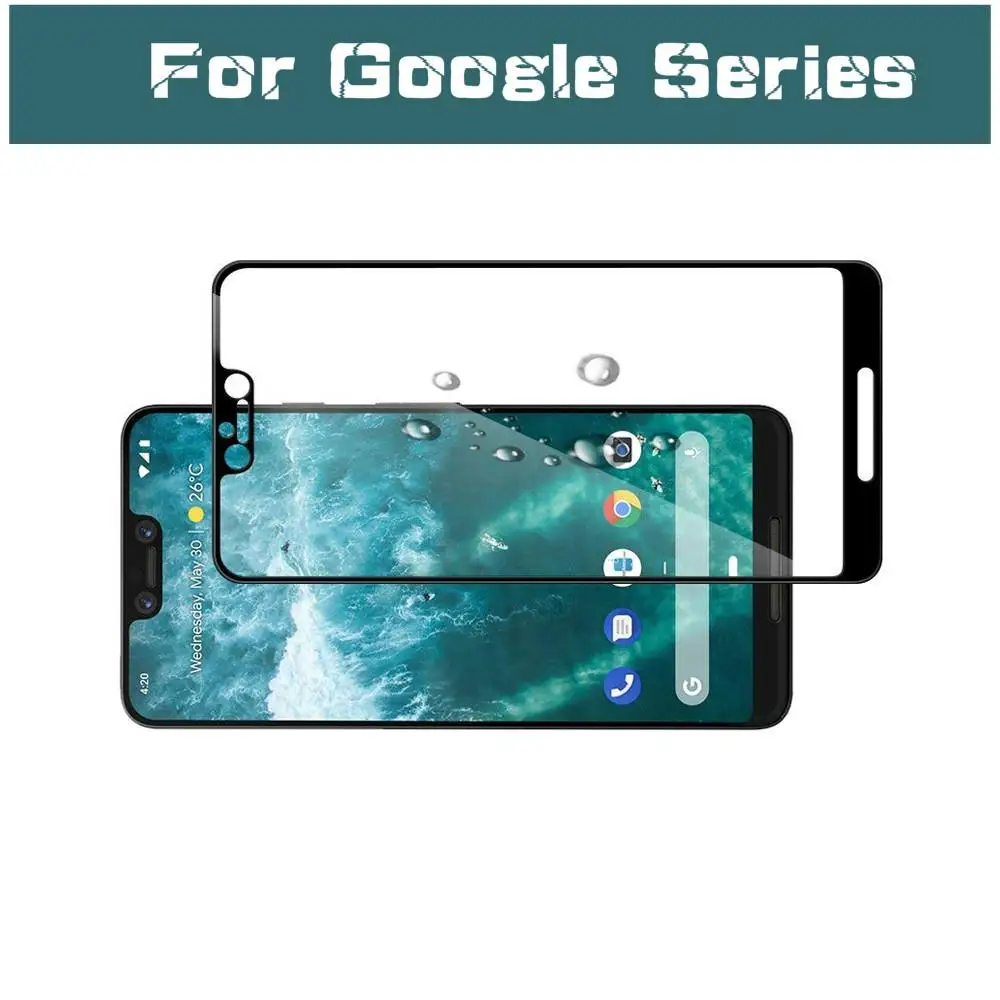 

2.5D 9H Full Cover Tempered Film For Google Pixel XL 4XL Pixel 3lite 3AXL 3XL Pixel Scratchproof Toughened Glass Front Glass