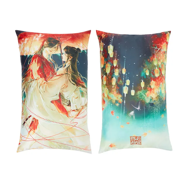 Anime Throw Pillow Heaven Officials Blessing Cushion Plush Toy Couch Sofa Bed Home Decor Tian Guan Ci Fu Toys Gift
