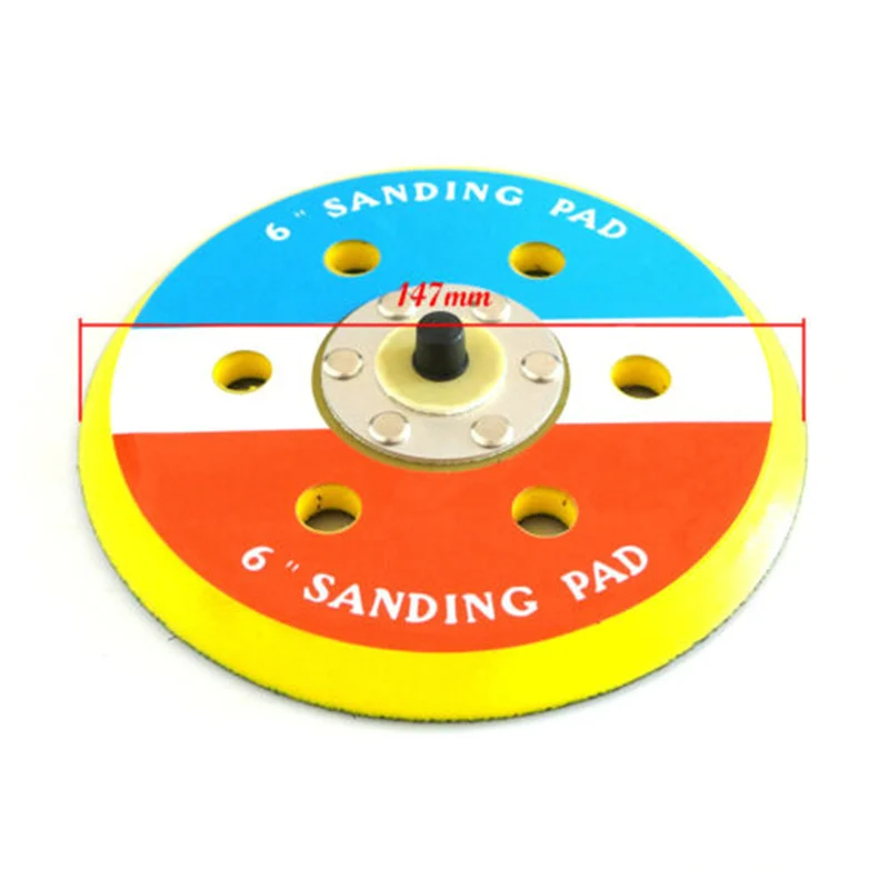 12000RPM 6 Inch Dual Action Random Orbital Sanding Pads For Air Polisher