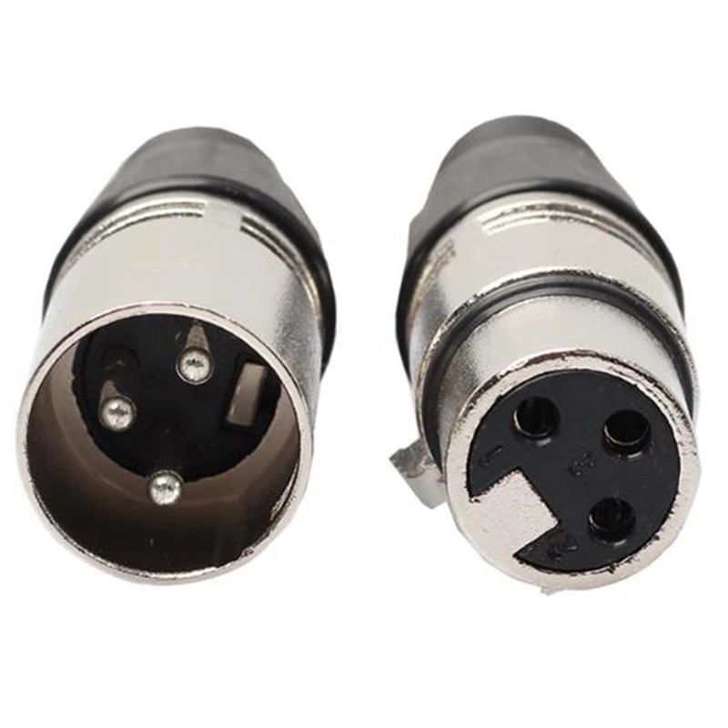 FFYY-10 пар 3 Pin XLR аудио кабель разъем мужской/женский микрофонный разъем и для микрофонного кабеля Электрический адаптер аудио кабель