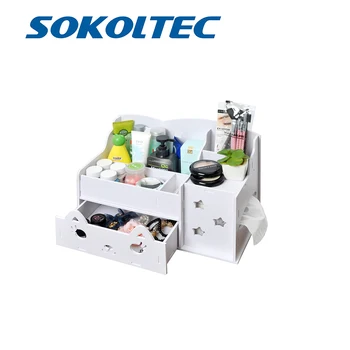 

Cosmetics storage Nordic style free mini living room space saving simple modern personality