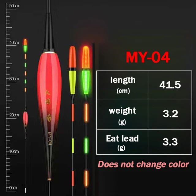 2021New Discoloration Fishing Floats Electronic Carp Float Luminous Smart Catfish Nearsighted Fishing Lovers Tackle Accessories B49-4