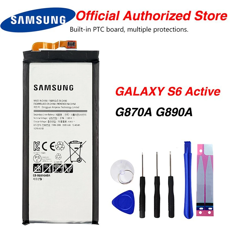 

Original Samsung EB-BG890ABA Battery For Samsung GALAXY S6 Active G870A G890A 3500mAh