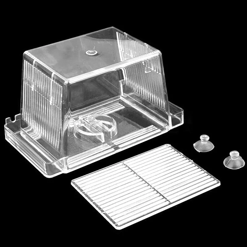 Аквариум Pet Fish Tank Гуппи двойной разведение заводчик коробка для выращивания инкубатория S/L